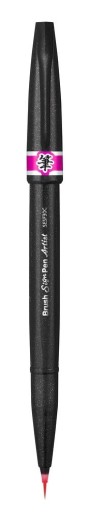 Pędzelowe PISAKI do MALOWANIA Mazak w Pędzelku Brush Sign Pen Artist Szary
