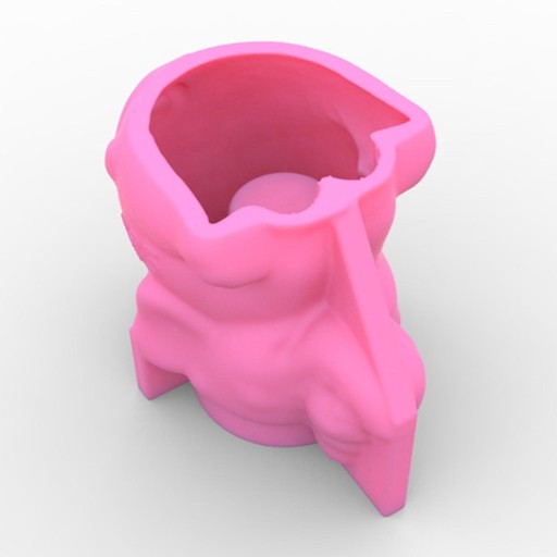 3D горшки из силикона и эпоксидной смолы.
