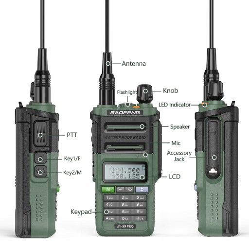 Рация Baofeng UV-9R Pro 10Вт новая IP68