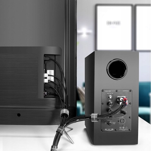 КАБЕЛЬ UGREEN VELCRO 2М + 2 СИЛИКОНОВЫХ ДЕРЖАТЕЛЯ ДЛЯ 4 ПРОВОДОВ