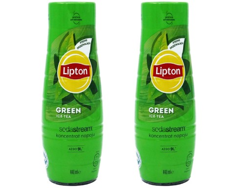 6x СИРОП SODASTREAM LIPTON GREEN ICE TEA ДЛЯ САТУРАТОРА НАПИТКА ОБЪЕМОМ 9 Л, 440 мл