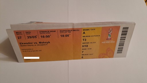 MEKSYK - EKWADOR 29-05-2019 GDYNIA U-20 WORLD CUP