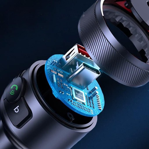 FM-ПЕРЕДАТЧИК BLUETOOTH 5.1 USB БЫСТРОЕ ЗАРЯДНОЕ УСТРОЙСТВО QC 18 Вт/PD 24 Вт 12/24 В БАС