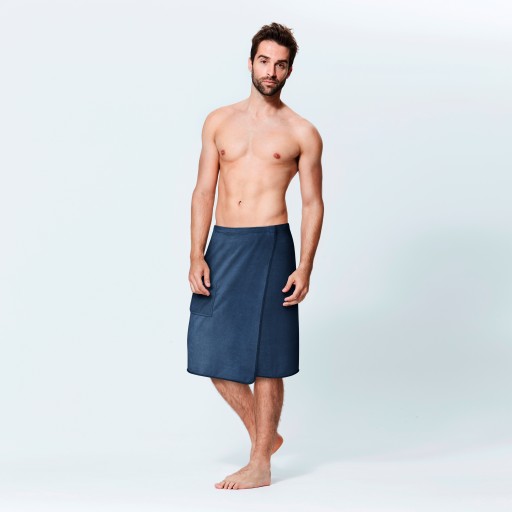 KILT RĘCZNIK KĄPIELOWY MĘSKI DO SAUNY SZYBKOSCHNĄCY L/XL SPA BASEN GRANAT