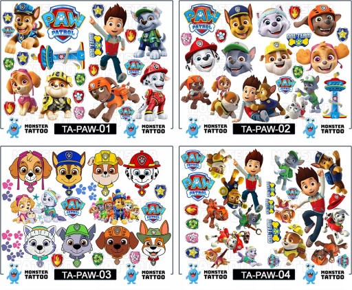 ЛУЧШИЕ МОЮЩИЕСЯ ТАТУ ДЛЯ ДЕТЕЙ КАЧЕСТВЕННЫЕ УЗОРЫ PAW PATROL