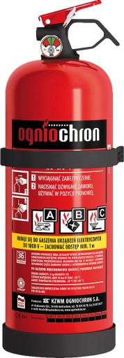 Gaśnica proszkowa samochodowa ogniochron 2kg BHP