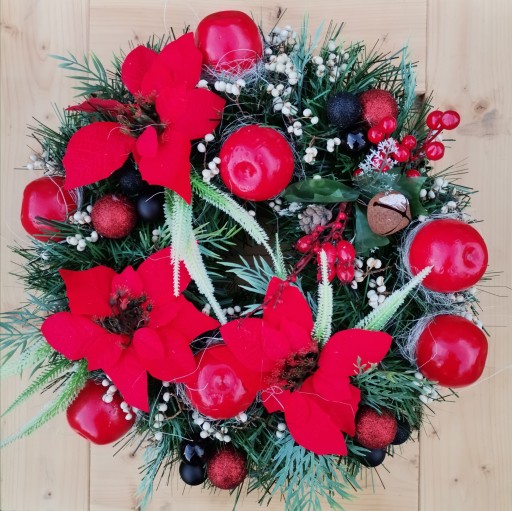 Wianek wieniec bożonarodzeniowy świąteczny 45 cm