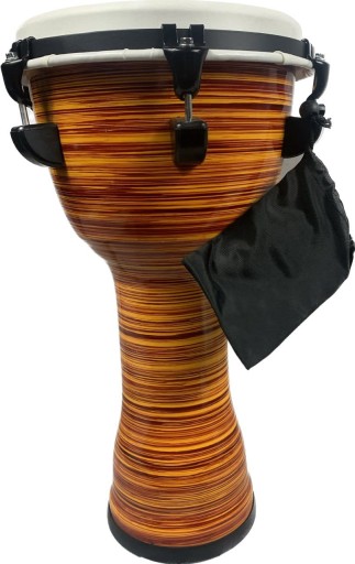 KG Djembe KP10-YRS Тюнинг с желтой красной полосой