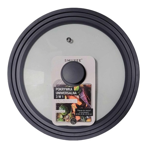 Крышка Smukee UNIVERSAL LID 3 В 1 серая