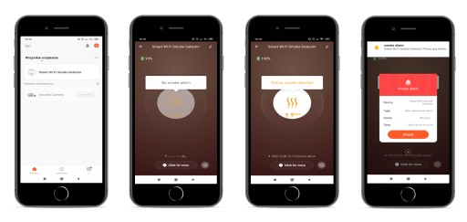 Беспроводной детектор дыма WIFI ДЕТЕКТОР TUYA