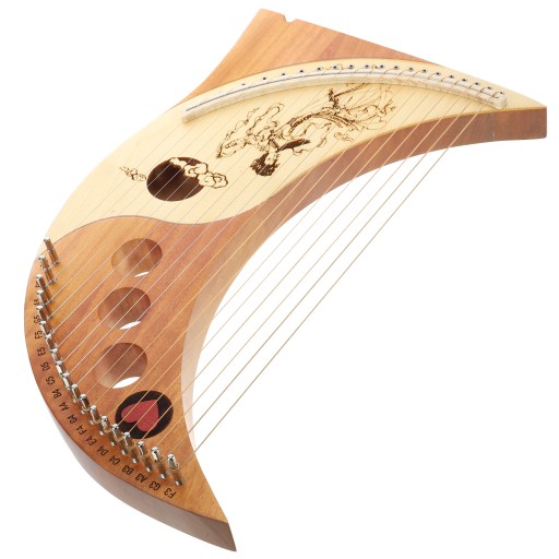 INSTRUMENT MUZYCZNY HARFA PRZENOŚNA MAŁA HARFA 19 TONÓW LIRA