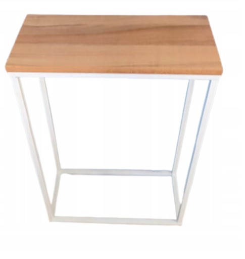 NOWOCZESNA KONSOLA LOFT KRÓTKA 50x80x22 BIAŁA SALO
