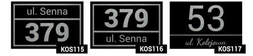 Tabliczka Adresowa 32x21 Dibond Numer Ulica Wzory