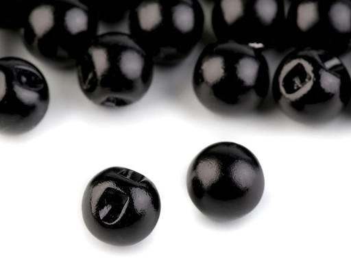 Guziki perełki 10 mm perłowe guzik perełka ozdobny dekoracyjny 20szt czarny