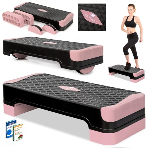 STEP для фитнес-аэробики, 2 шага, BALANCE TRAINER, модульная ПЛАТФОРМА