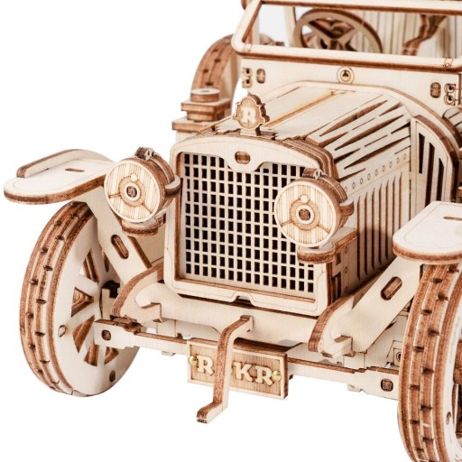 Деревянный 3D-пазл Robotime — ВИНТАЖНЫЙ АВТОМОБИЛЬ — ПОДАРОК ​​MC801