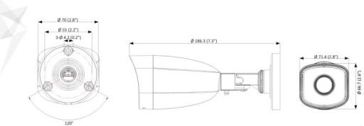 IP-камера Hilook от Hikvision 2MP IPCAM-B2, трубка 2,8 мм