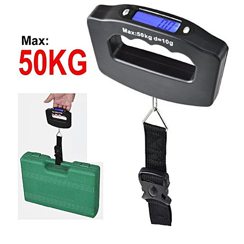 Весы для багажа с крючком для ручной рыбалки 50 кг.