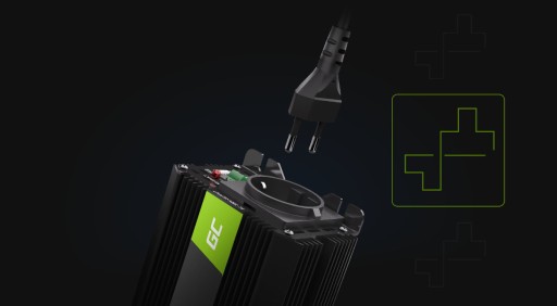 Преобразователь GREEN CELL Pro 12 В/230 В, 150 Вт/300 Вт