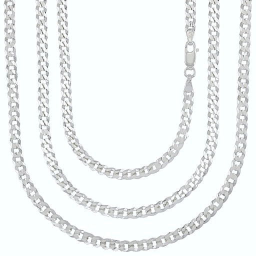 Męski Łańcuszek, Pancerka Diamentowana 60 cm 3,8 mm Srebro 925 plus Gratis