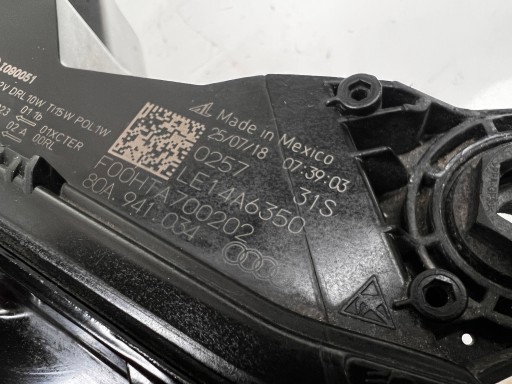 AUDI Q5 ФОНАРЬ СВЕТОДИОДНЫЙ ПРАВЫЙ 80A941034