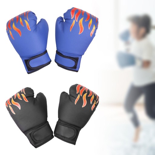 2 пары детских боксерских перчаток Mma Karate Punch Mitts, черно-синие