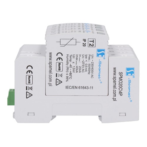 ОГРАНИЧИТЕЛЬ ПЕРЕНАПРЯЖЕНИЯ SPAMEL T2 4P 20kA SPMO20C\4P