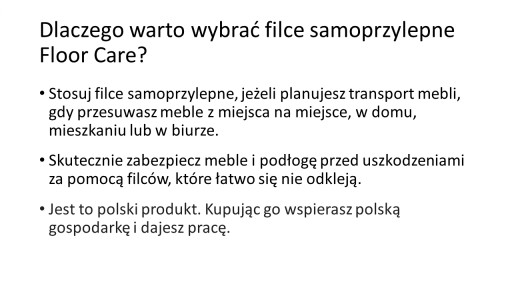 Filce samoprzylepne FLOOR CARE 35 x 35 mm BRĄZOWE