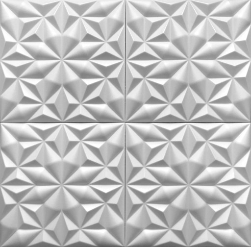 Белые потолочные кессоны 3D СТЕНОВЫЕ ПАНЕЛИ ОНИКС