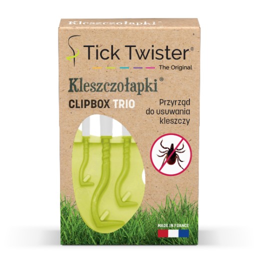 Tick Twister KLESZCZOŁAPKI HACZYKI DO USUWANIA KLESZCZY BRELOK ZIELONY