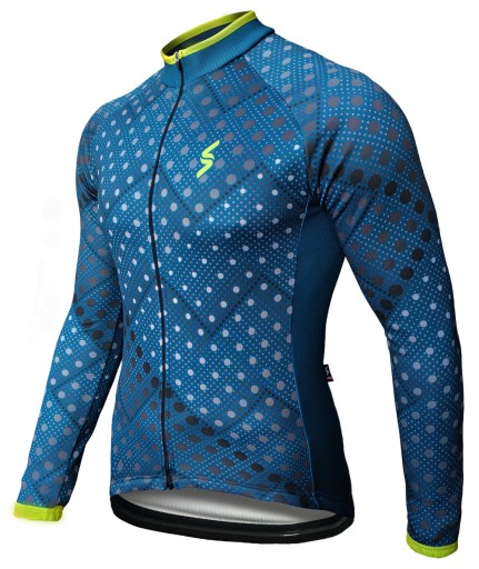 Bluza rowerowa ocieplana VikaSport DOTS-SEA - XL
