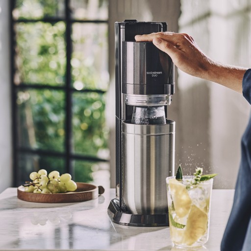 SODASTREAM DUO ВОДНЫЙ САУРАТОР | 2x БУТЫЛКА 1 Л + 2x КАРТРИДЖ + СИРОПЫ