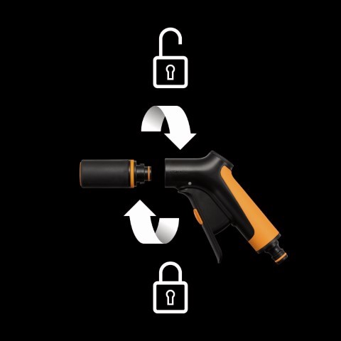 FISKARS ПИСТОЛЕТ-РАСПЫЛИТЕЛЬ РЕГУЛИРУЕМЫЙ ПЕРЕДНЕЙ ЧАСТИ 1065484