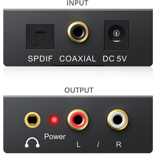 Оптический преобразователь TOSLINK COAXIAL / 2x CINCH RCA Streaming PCM