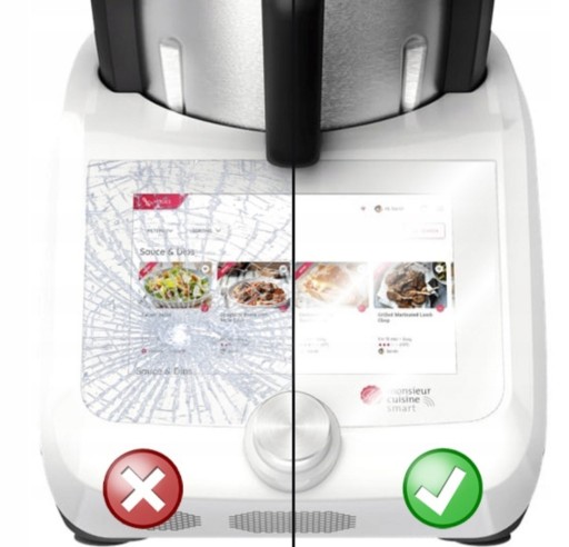 Mega zestaw osłona ochrona wyświetlacza pokrętło do Monsieur Cuisine Smart