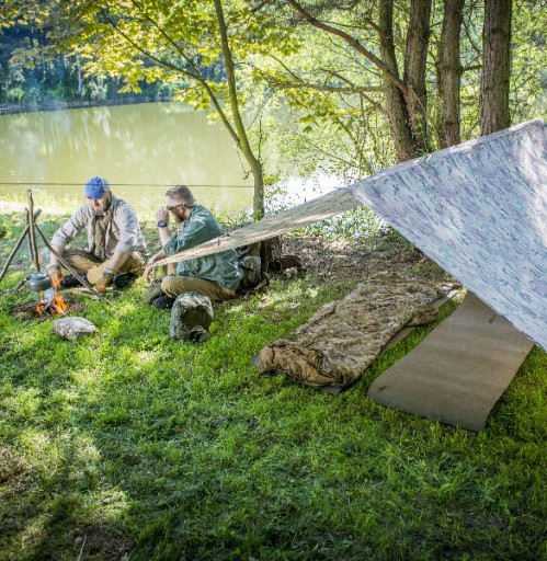 Брезент для кемпинга Helikon Supertarp - оливково-зеленый