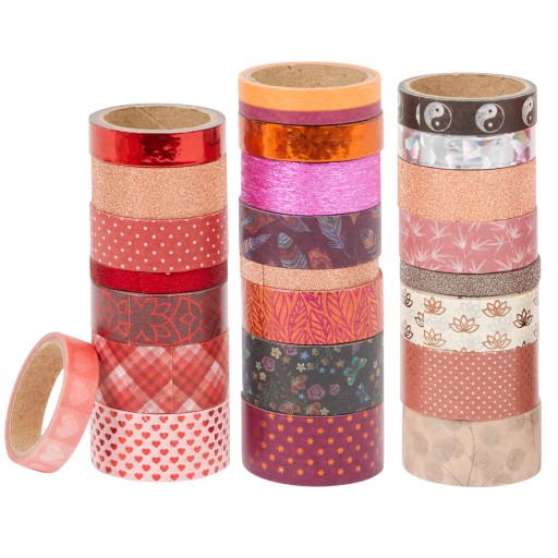 НАБОР ДЕКОРАТИВНОЙ ЛЕНТЫ WASHI TAPE ИЗ 24 ШТ.