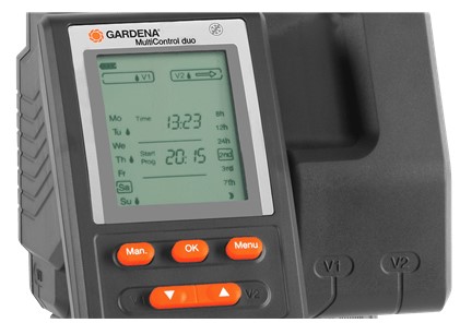 Контроллер полива Gardena MultiCon duo, 3 цикла