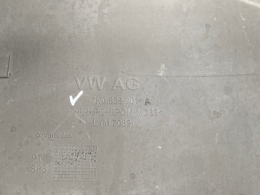 GD SHARAN 7N0 LEWA OSŁONA PODWOZIA 7N0825201A