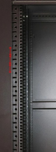 Szafa rack 37U 600x800 Czarna stojąca 19 cali