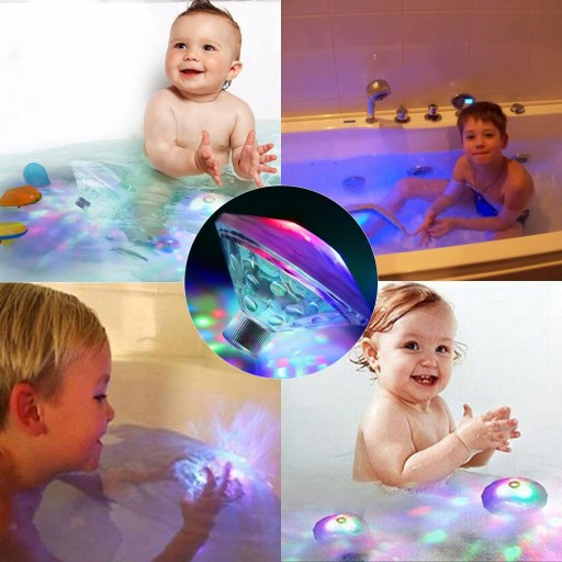 ВОДОНЕПРОНИЦАЕМЫЙ ПЛАВАЮЩИЙ ПОДВОДНЫЙ ДИСКО-СВЕТ RGB ДЛЯ БАССЕЙНОВ, ТРУБОК