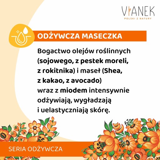 VIANEK Питательная маска-пилинг для лица, разглаживающая 70г