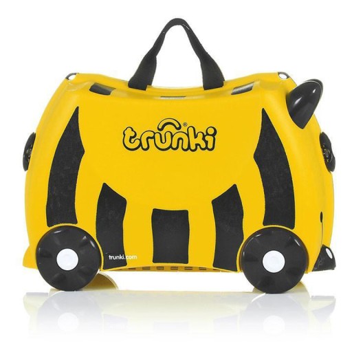 Trunki jeżdżąca walizeczka dziecięca, jeździk walizka pszczółka