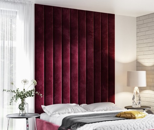 lamele tapicerowane 185x65 Wezgłowie zagłówek pane
