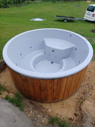 Balia ogrodowa 2,25m ruska bania jacuzzi basen