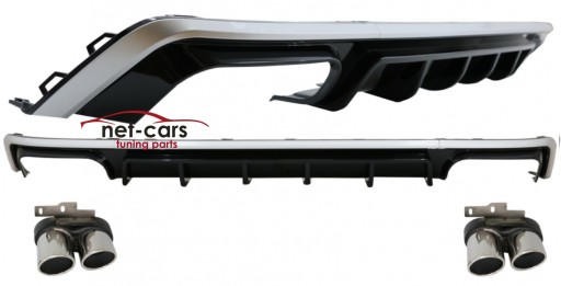 DYFUZOR SPOILER AUDI A6 C8 4K 18- S6 ZD S LINE C