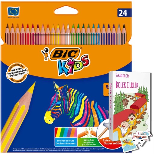 Мелки Eco Evolution Stripes 18+6 цветов BIC