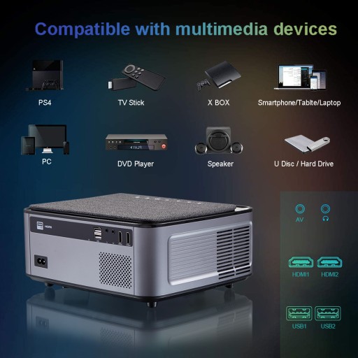 ПРОЕКТОР WIFI 1080P FULL HD с сумкой ERKAN