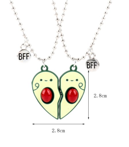 Ожерелье дружбы с авокадо для пар BFF FRIENDS