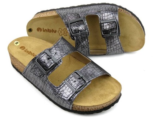 КОЖАНЫЕ ЖЕНСКИЕ ТАПОЧКИ INBLU NM-27 ПРОФИЛЬНЫЙ 36